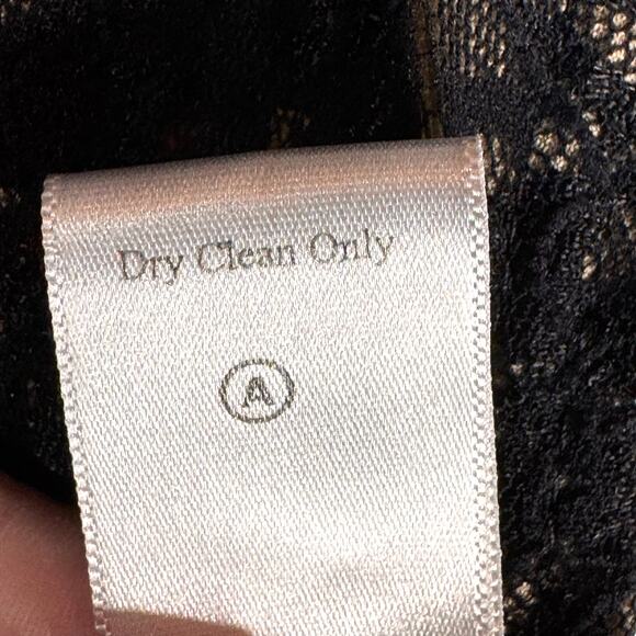 Y2K Cocktail Dress Womens 12 Black Lace A-Line Prom Party Coquette Whimsigoth - Picture 9 of 14